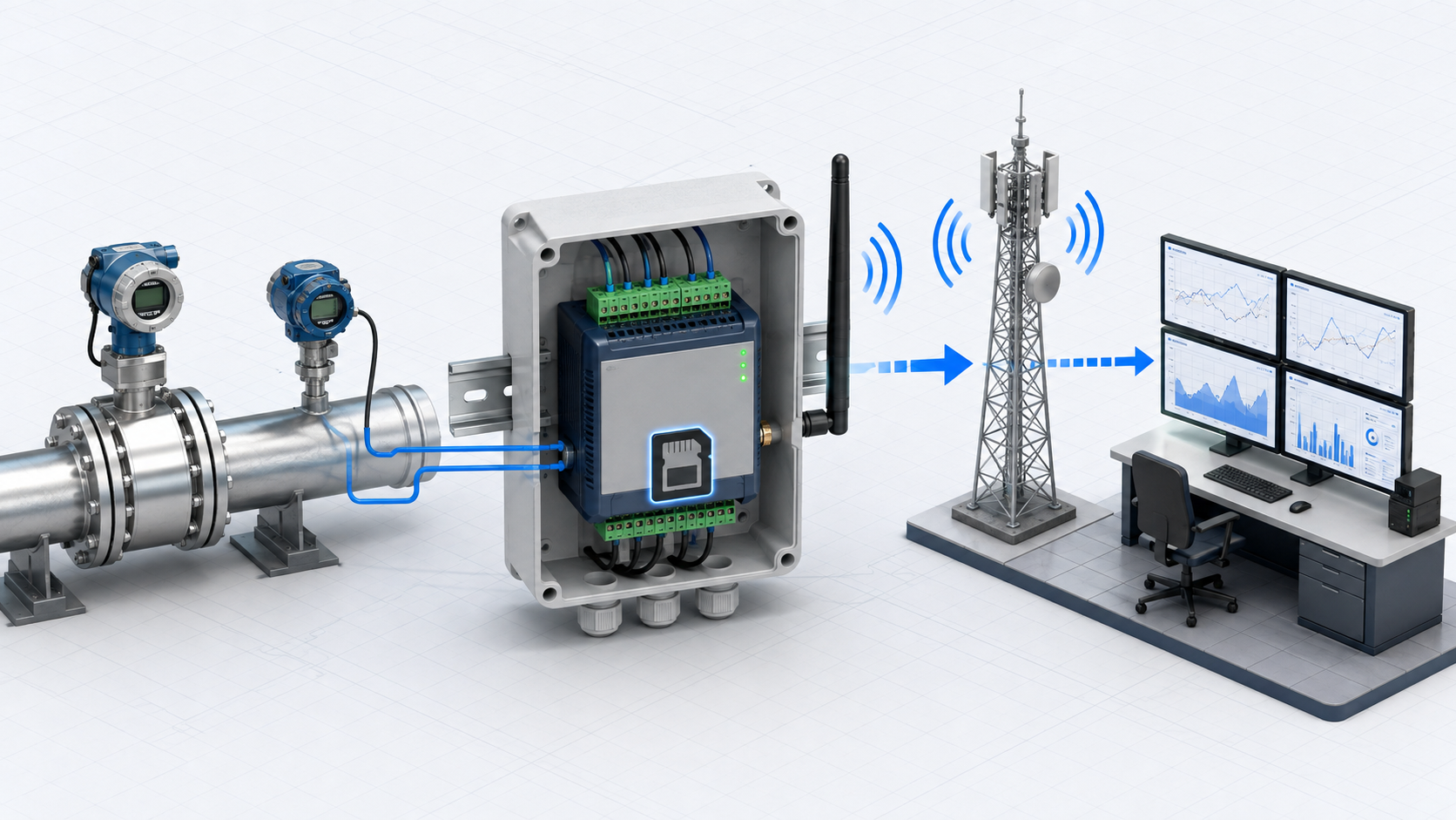 دیتالاگر صنعتی چیست؟ ثبت داده، GSM/GPRS و اتصال به SCADA